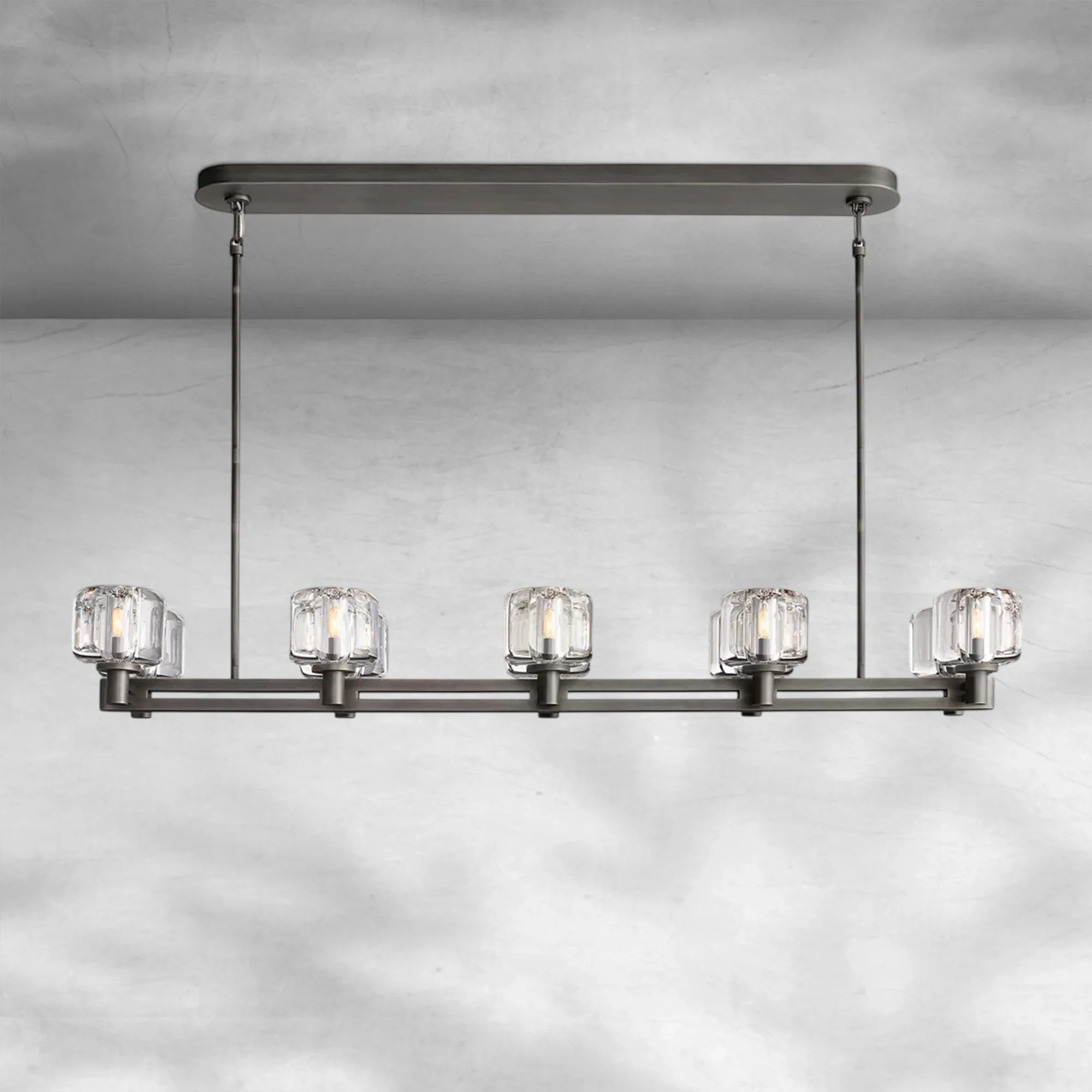Demaket Double Linear Chandelier 54"72"