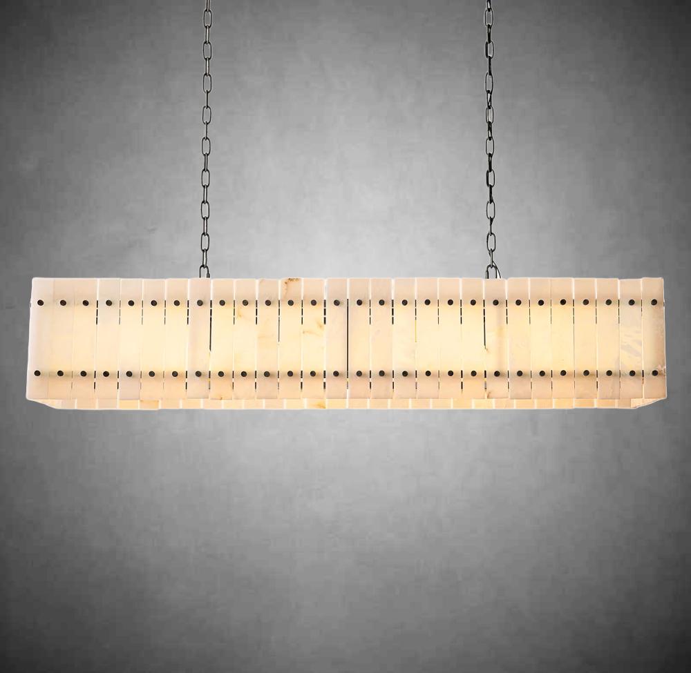 Lux Alabaster Linear Chandelier