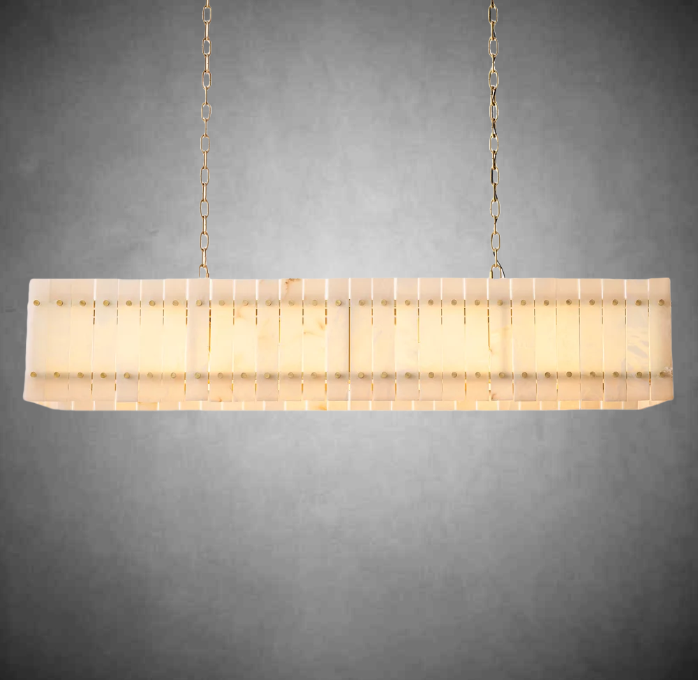 Lux Alabaster Linear Chandelier