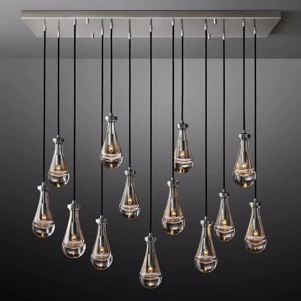 Raindrops Rectangle Chandelier