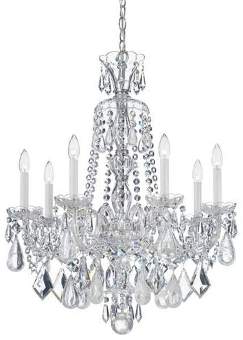 Hamilton Rock Crystal 7-Light Chandelier 24"