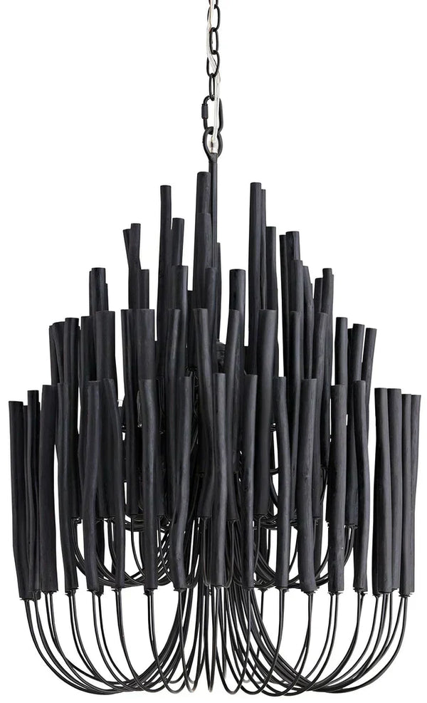 5/6-Light Modern Branch Modeling Chandelier in White or Black for Stylish Interiors-Chandeliers-Arialamps