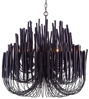 5/6-Light Modern Branch Modeling Chandelier in White or Black for Stylish Interiors-Chandeliers-Arialamps