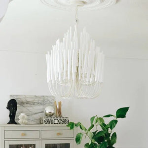 5/6-Light Modern Branch Modeling Chandelier in White or Black for Stylish Interiors-Chandeliers-Arialamps