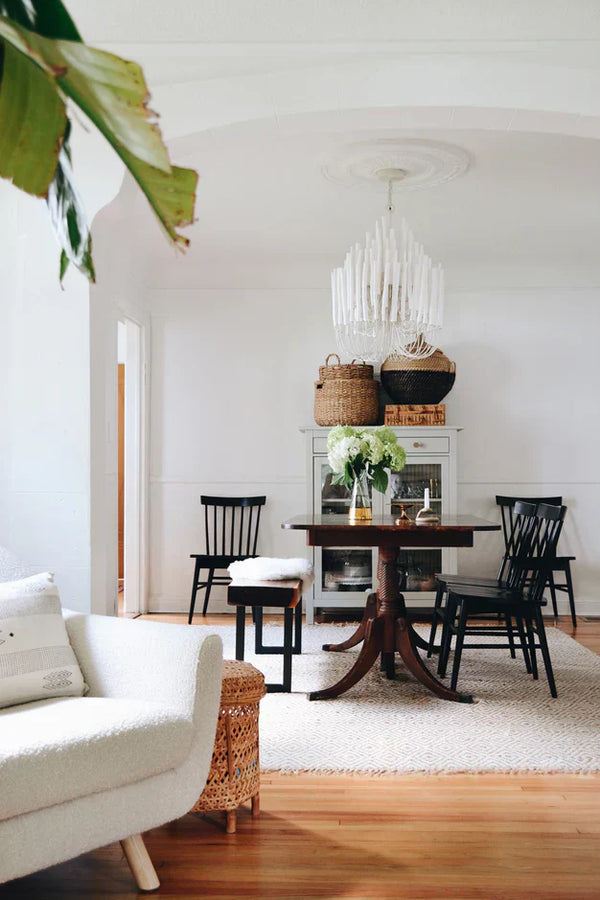 5/6-Light Modern Branch Modeling Chandelier in White or Black for Stylish Interiors-Chandeliers-Arialamps