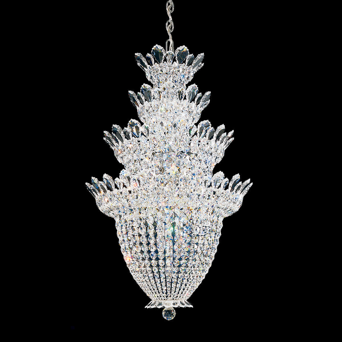 Trillane 4-layer Crystal Chandelier 24"