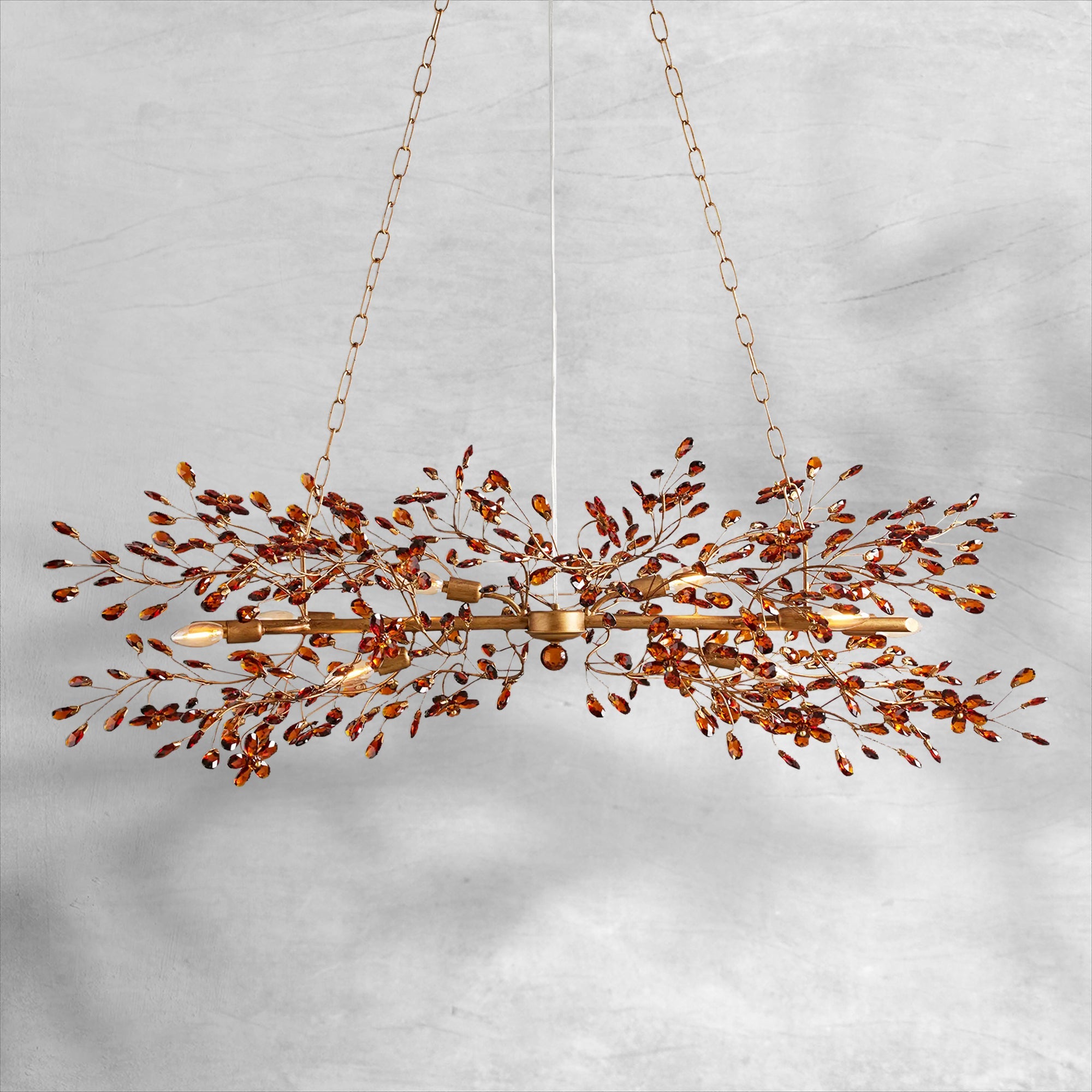 Fiore Linear Chandelier 43"51"68"