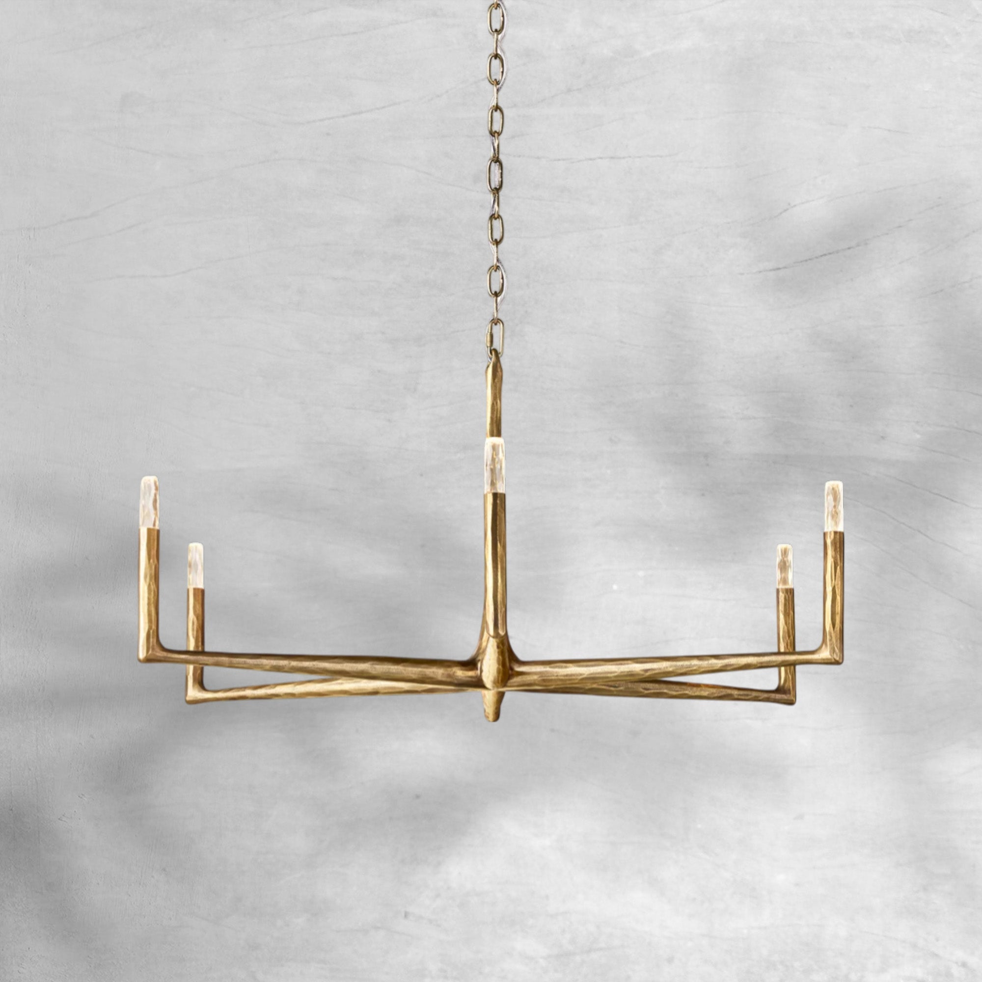 Thaddeas Forged Round Chandelier 36" 48” 60” 72”