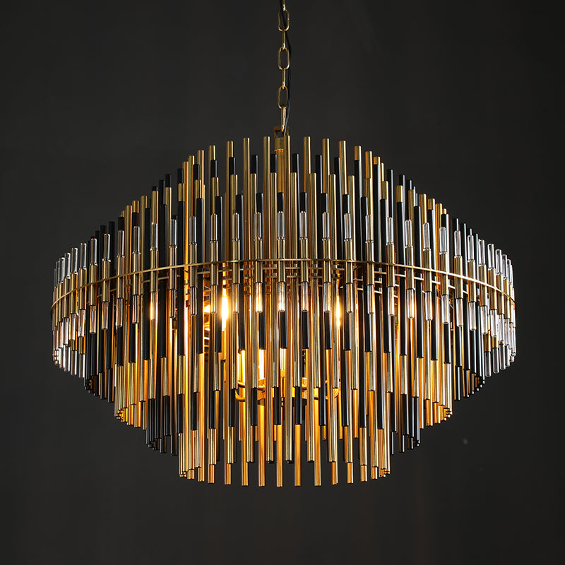 Auro Industrial Wind Round Chandelier 24" 32" 42"