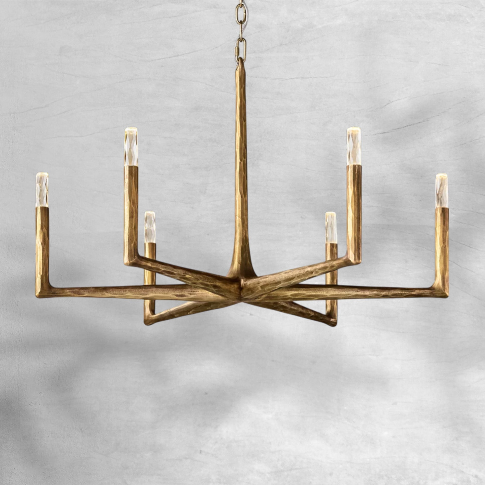 Thaddeas Forged Round Chandelier 36" 48” 60” 72”