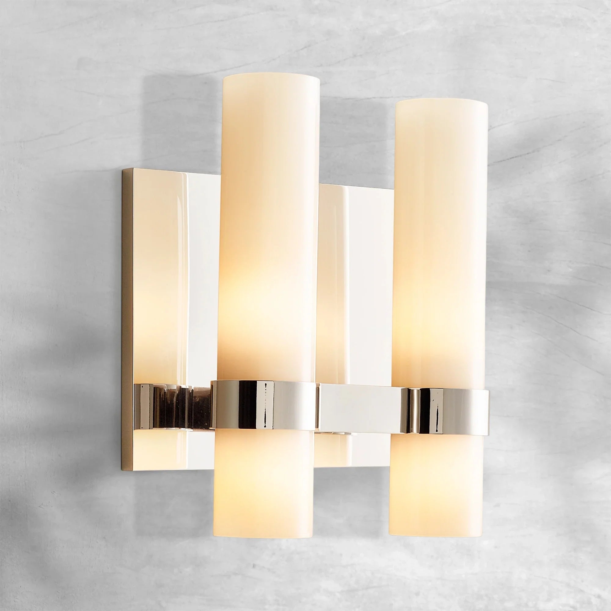 Lavelle Milk Glass Double Sconce