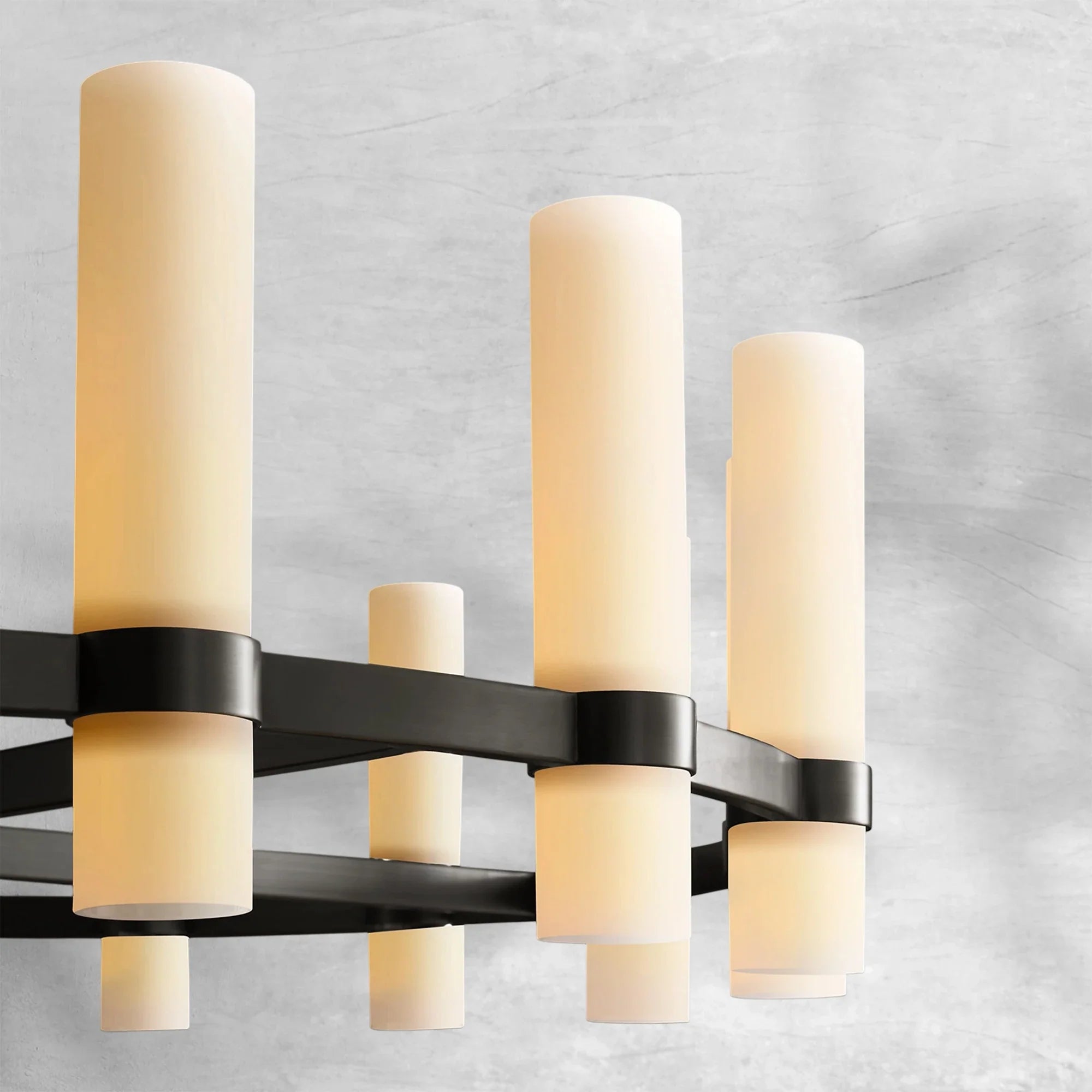 Lavelle Round Milk Glass Chandelier