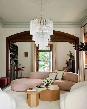 9 Light 20" Wide LED Lorelei Round Tiered Chandelier in Black Chain use for dining room American chandelier