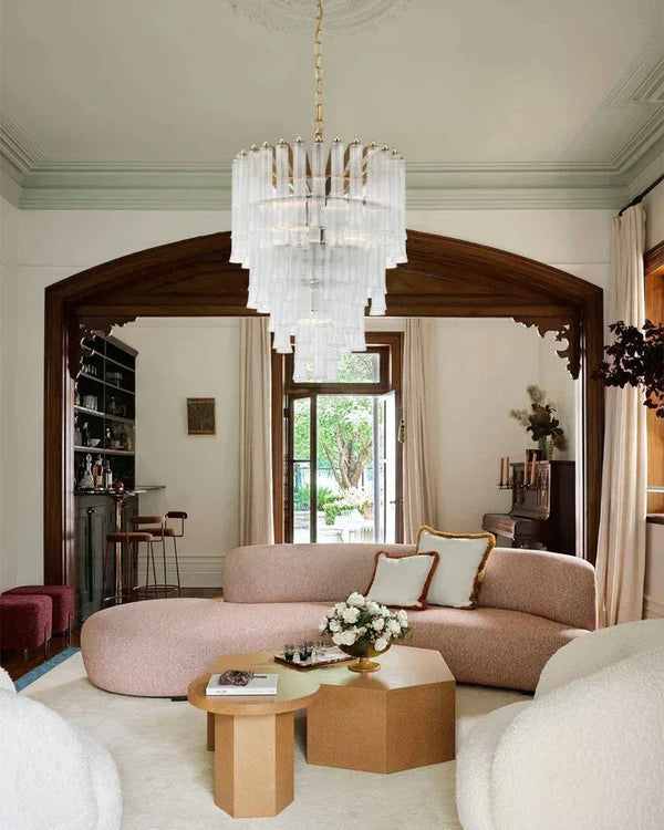 9 Light 20" Wide LED Lorelei Round Tiered Chandelier in Black Chain use for dining room American chandelier