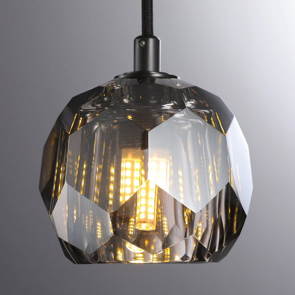 Bille De Crystal Kitchen Island Pendant Light - Arialamps