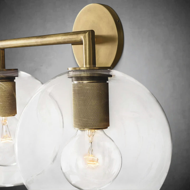Utilitaive Globe Shade Double Sconce