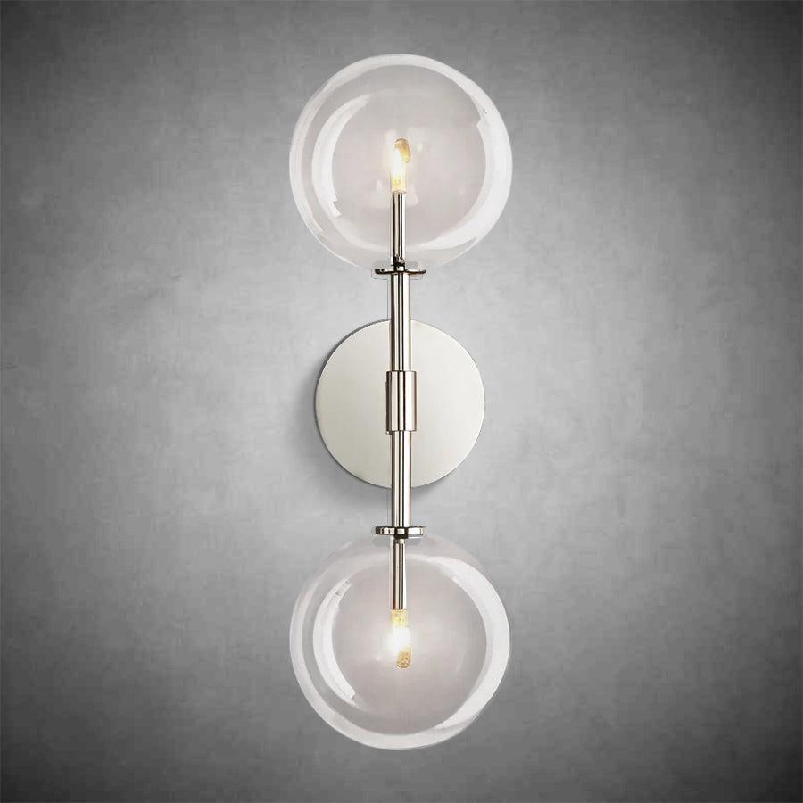 Glass Globe Linear Sconce
