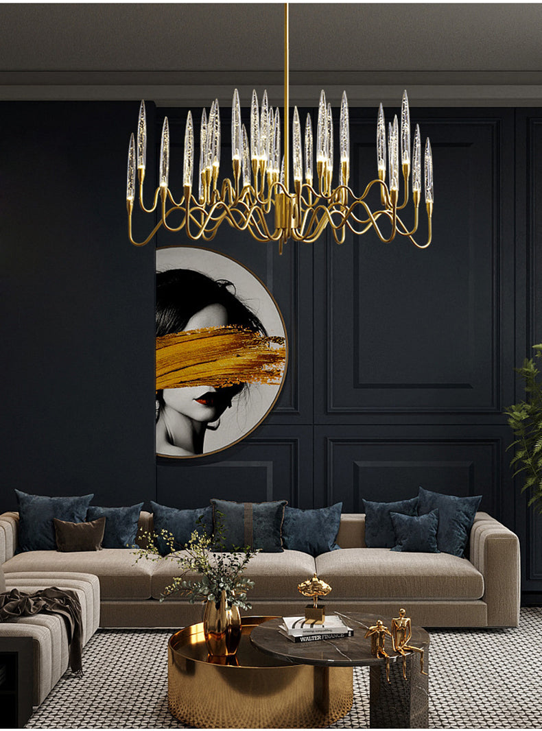 Aria Crystal Candlestick Chandelier