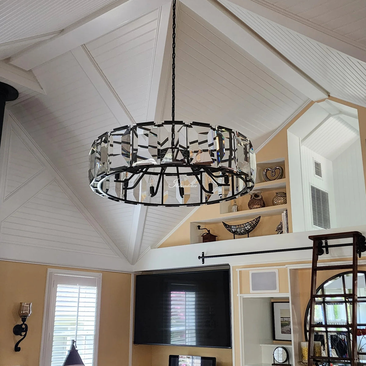 Harlew Crystal Round Chandelier 31"