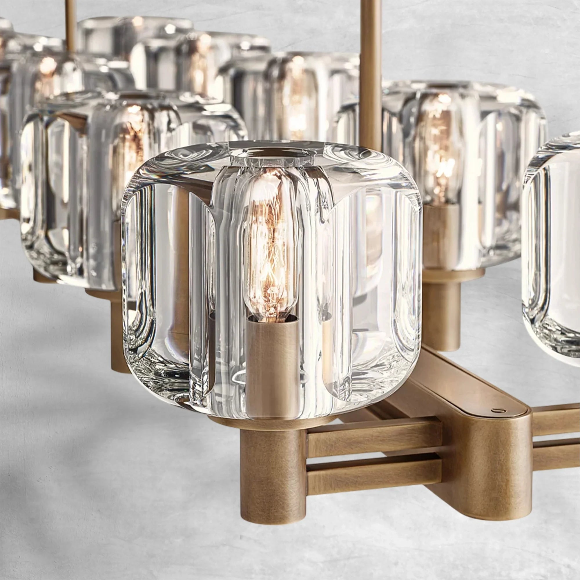 Demaket Double Linear Chandelier 54"72"