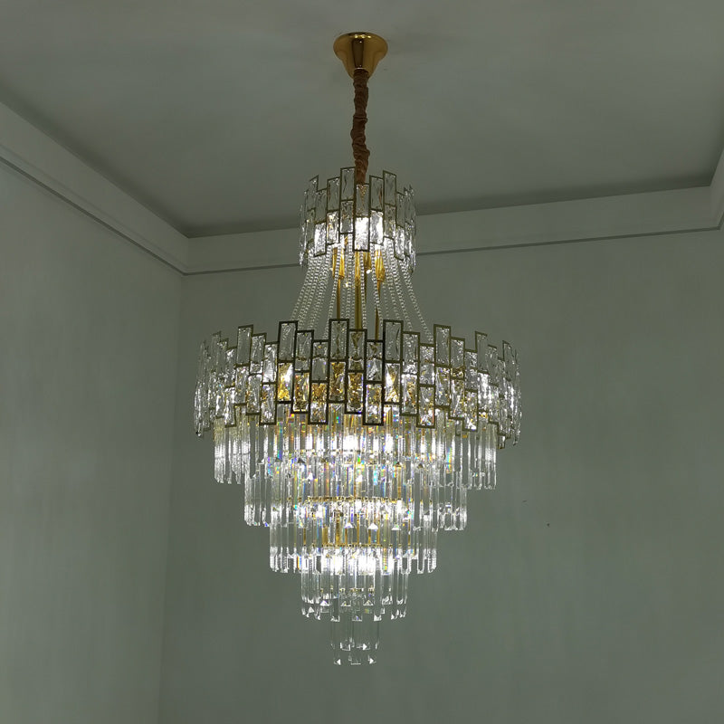 Aria Massive Tiered Crystal Chandelier