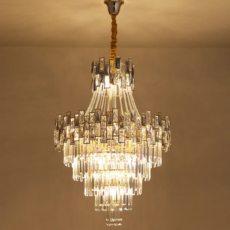 Aria Massive Tiered Crystal Chandelier
