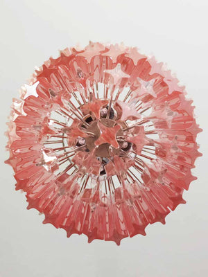 Murano Chandelier – 112 prisms – Pink