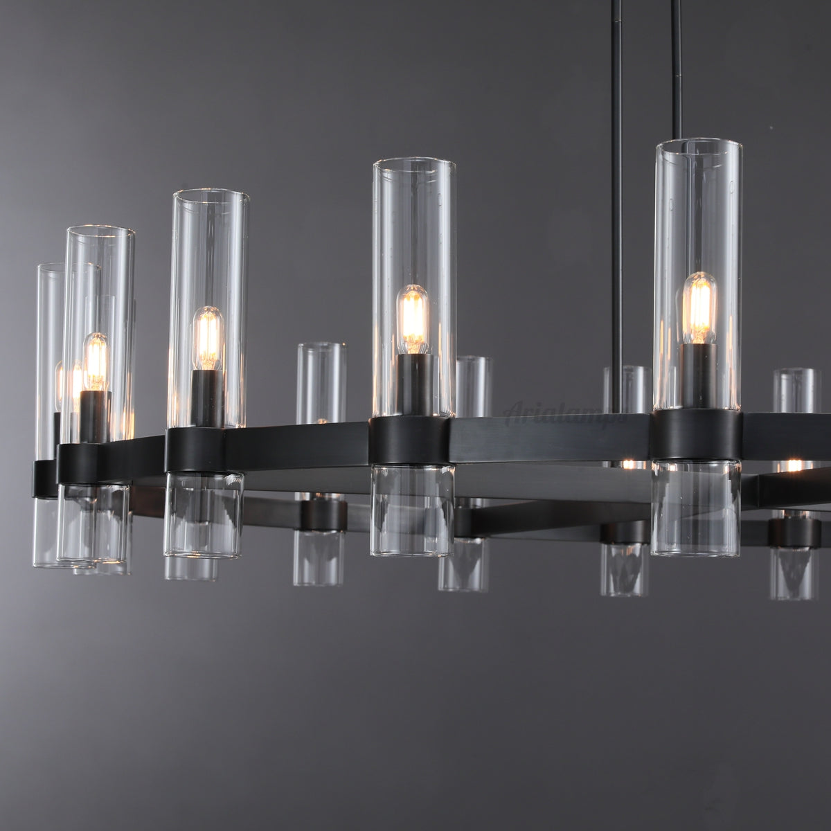 Aria Rachel Round Glass Chandelier