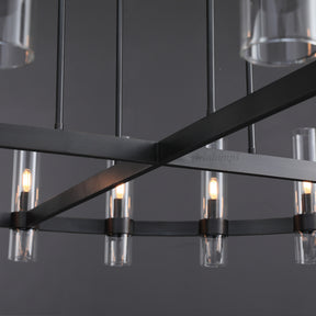 Aria Rachel Round Glass Chandelier