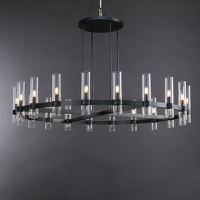 Aria Rachel Round Glass Chandelier