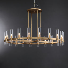 Aria Rachel Round Glass Chandelier