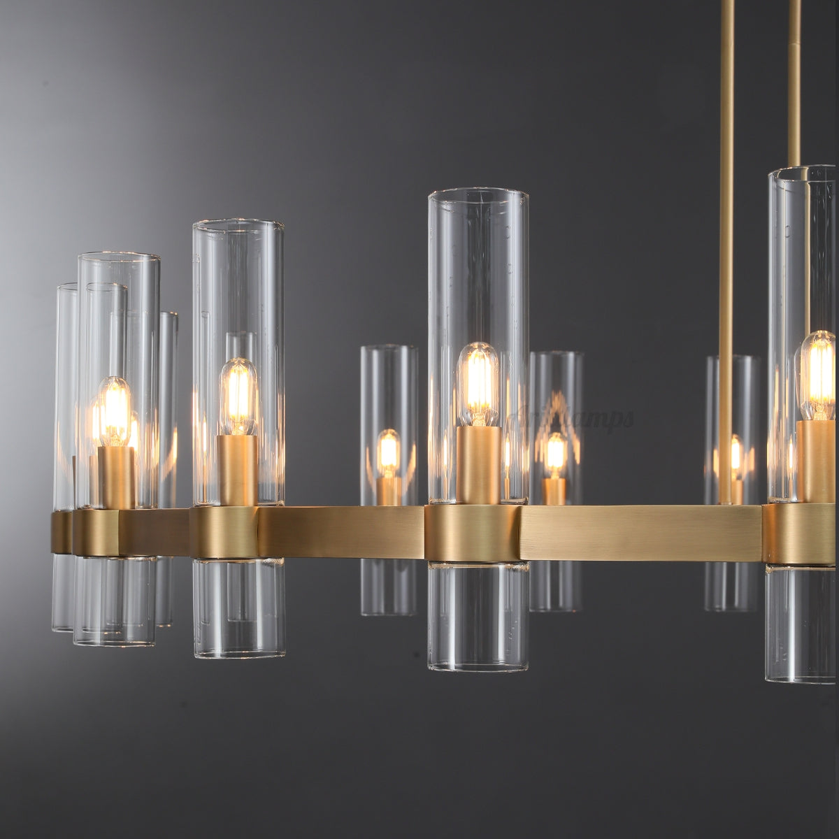 Aria Rachel Round Glass Chandelier