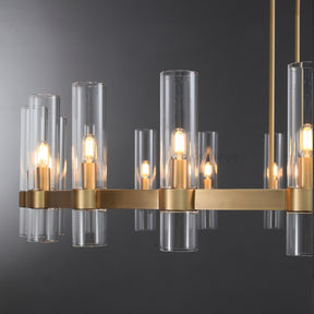 Aria Rachel Round Glass Chandelier