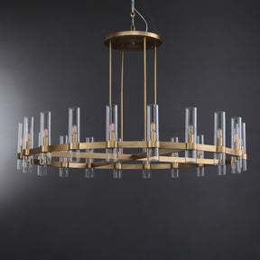 Aria Rachel Round Glass Chandelier
