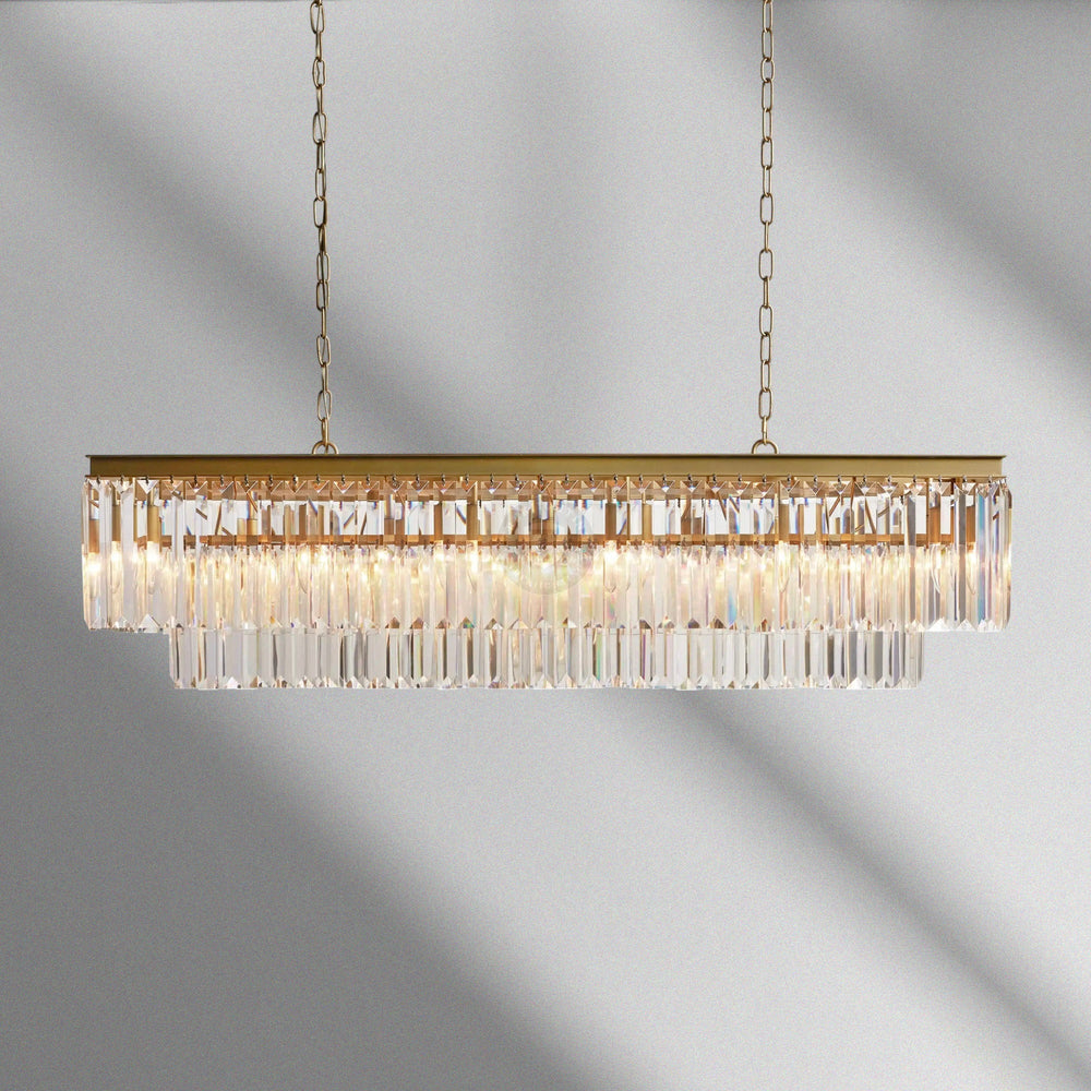 Leyland Tiered Rectangular Chandelier