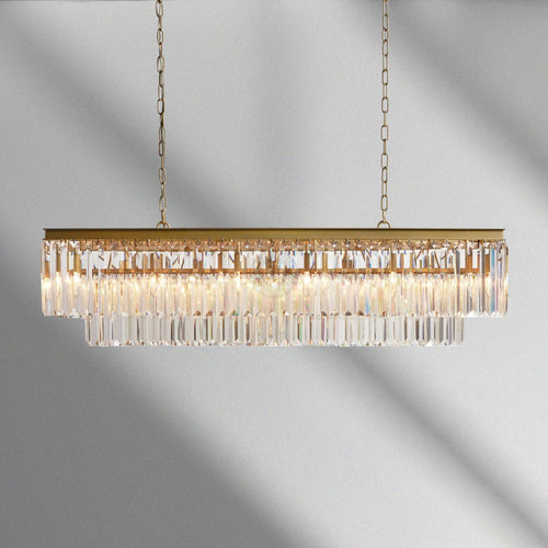 Leyland Tiered Rectangular Chandelier