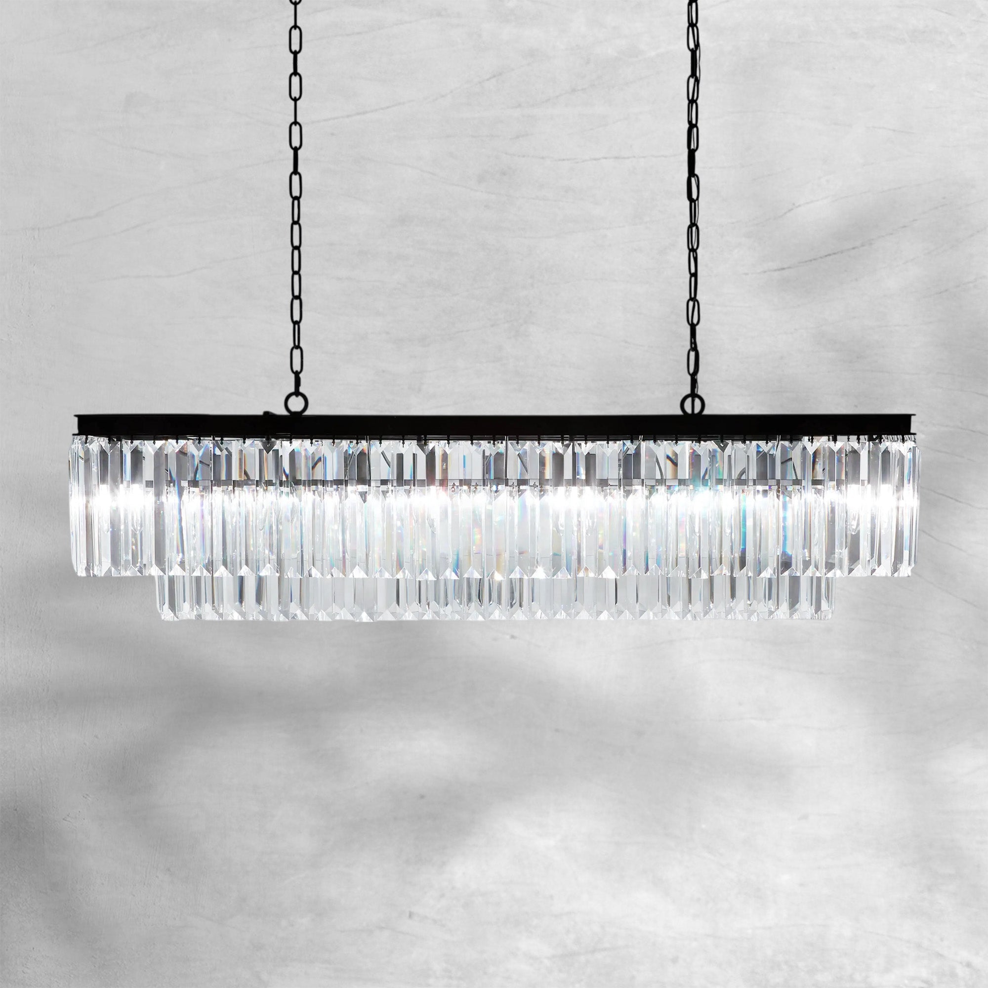 Leyland Tiered Rectangular Chandelier