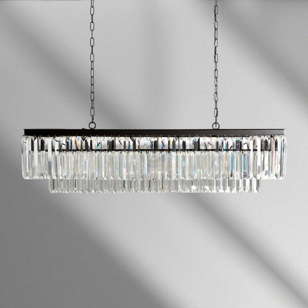 Leyland Tiered Rectangular Chandelier