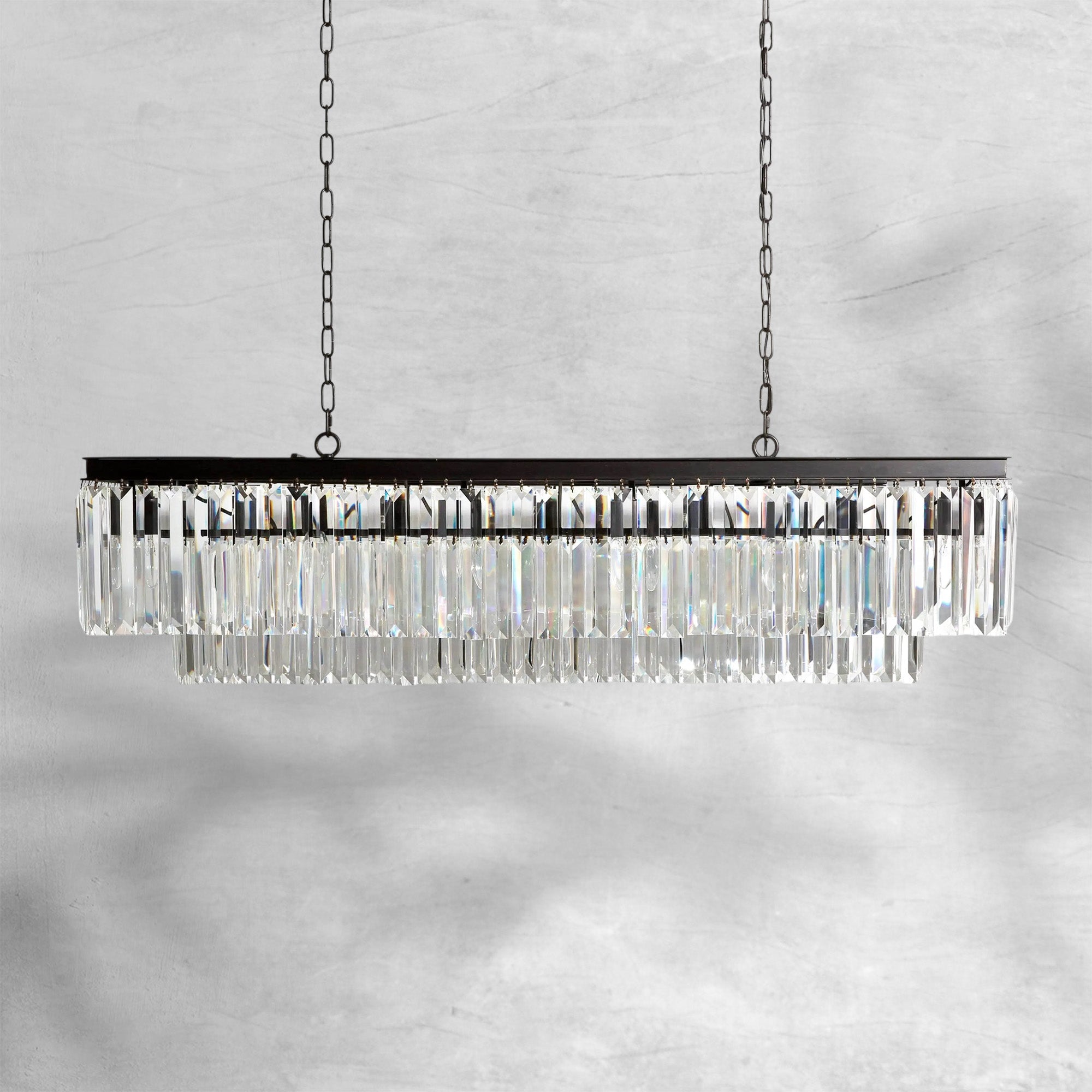 Leyland Tiered Rectangular Chandelier