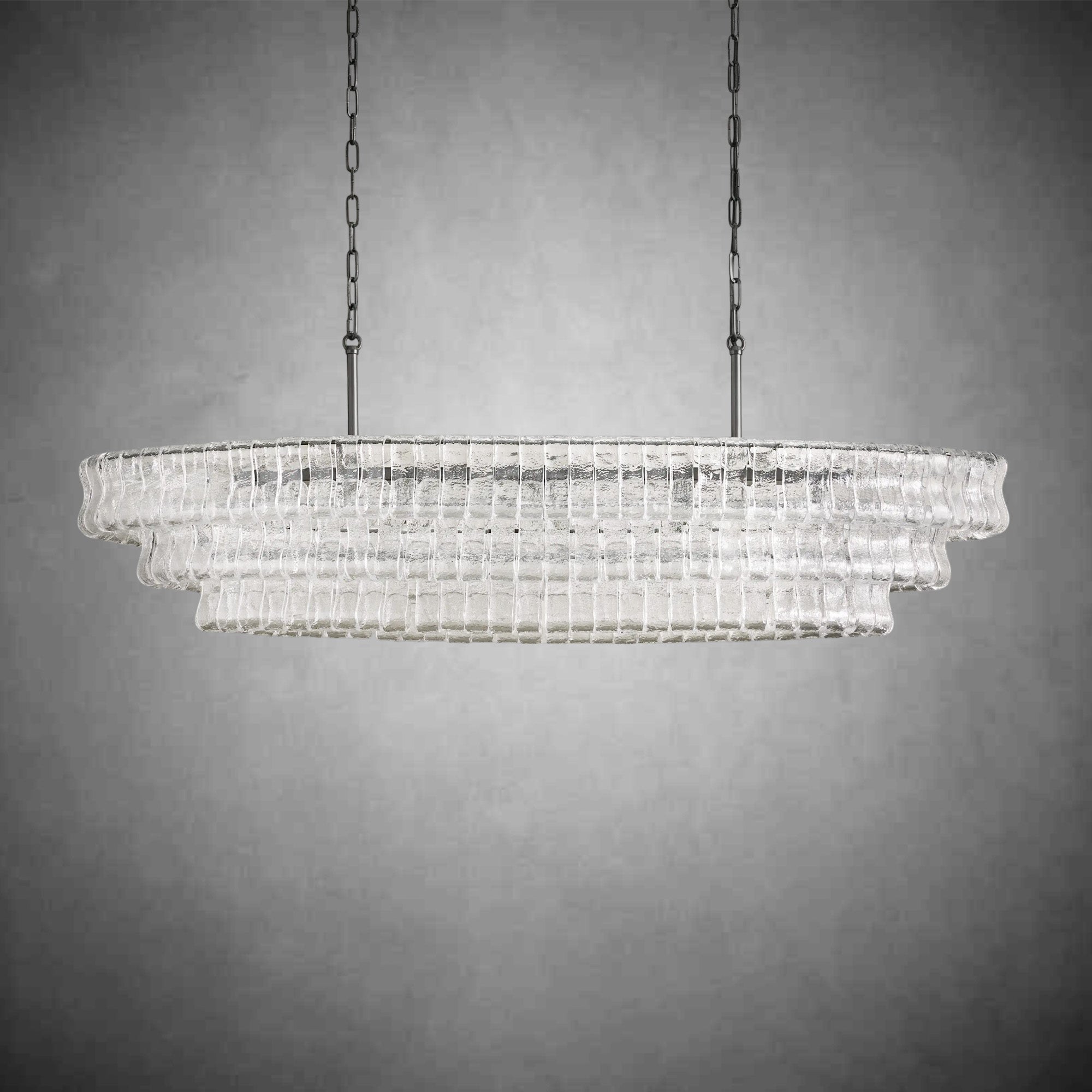 Ghiaccio Oval Chandelier 54''65''