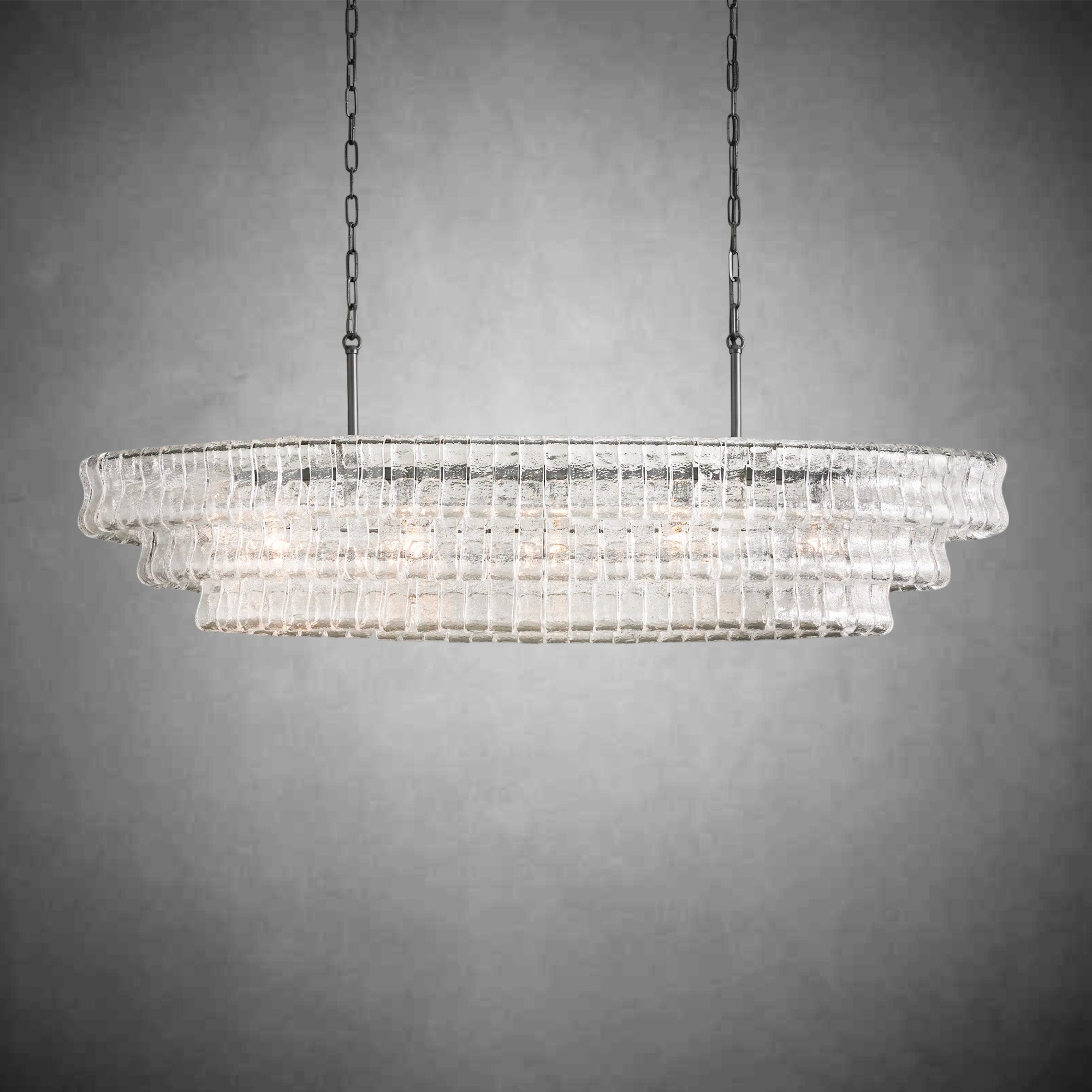 Ghiaccio Oval Chandelier 54''65''