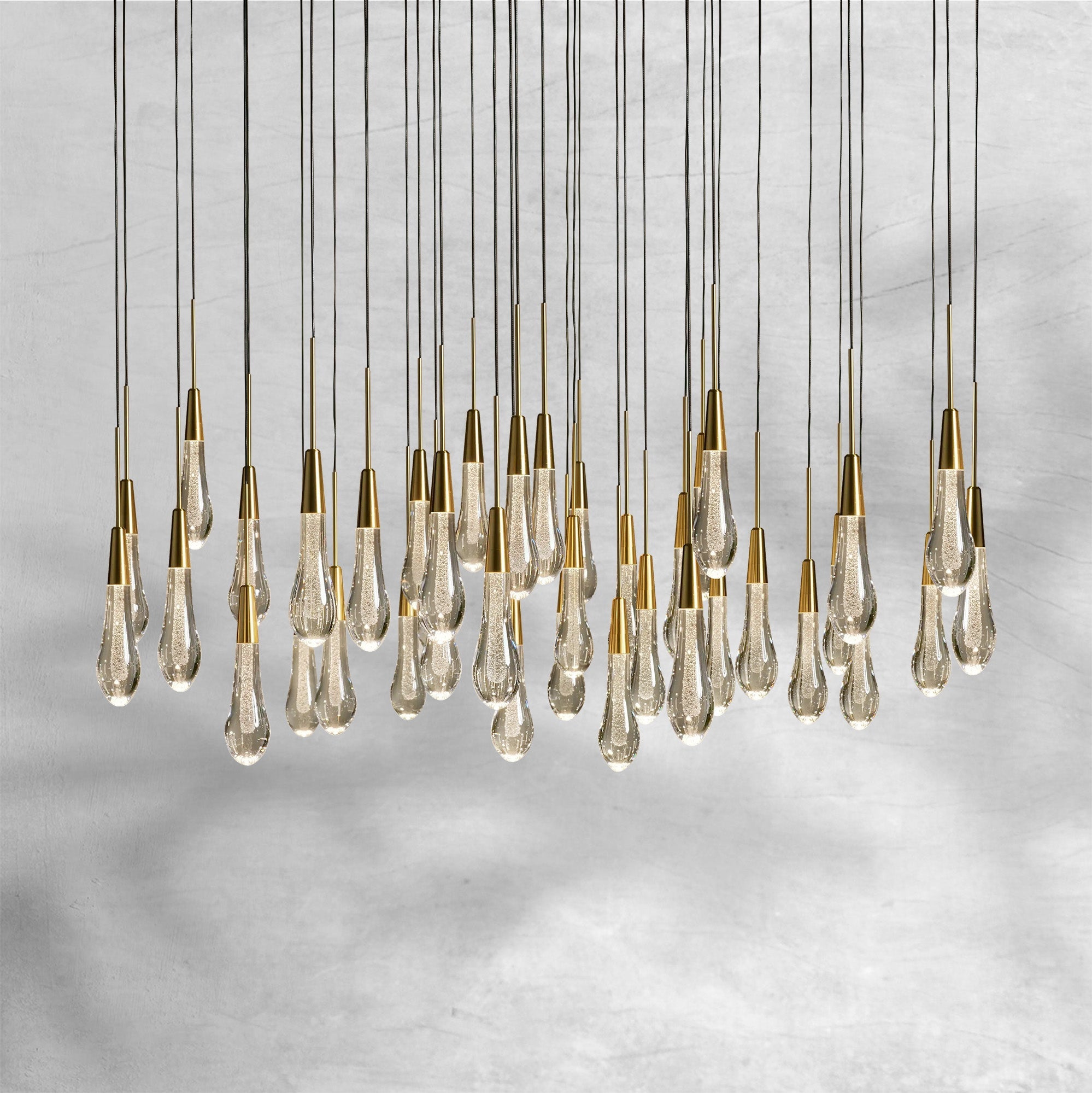Soltaire Round Chandelier 17" 24" 36“ 48''58“
