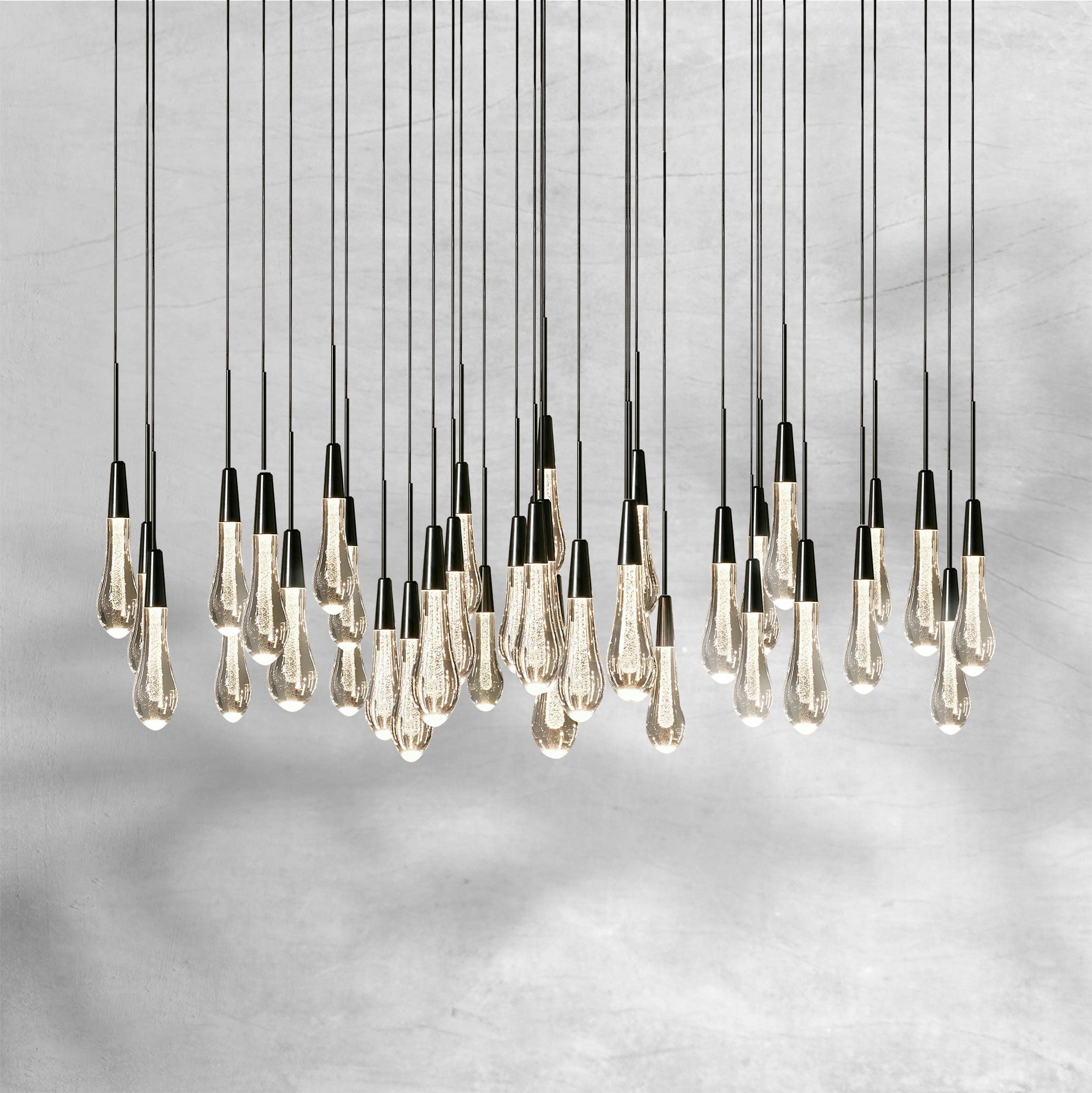 Soltaire Round Chandelier 17" 24" 36“ 48''58“