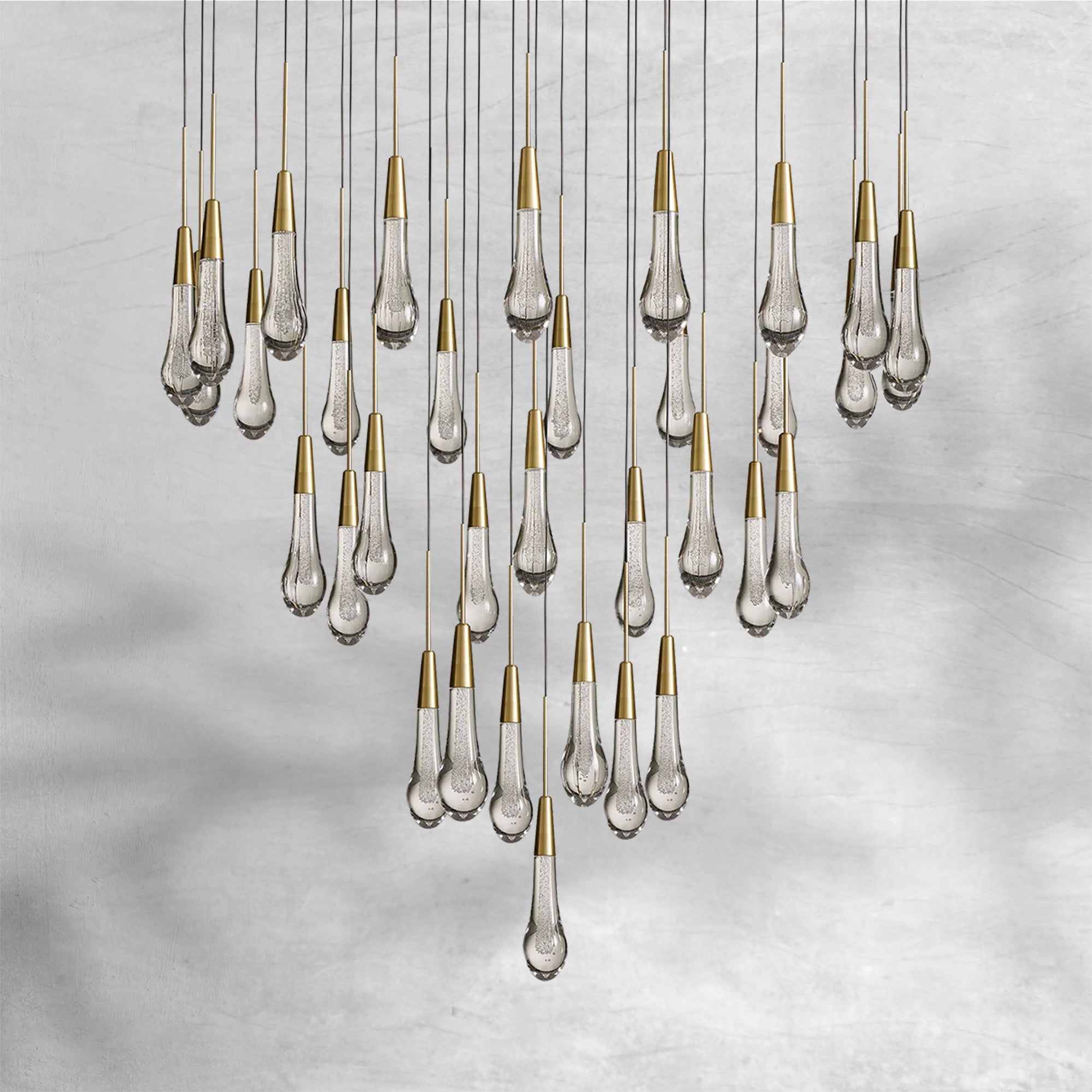 Soltaire Round Chandelier 17" 24" 36“ 48''58“