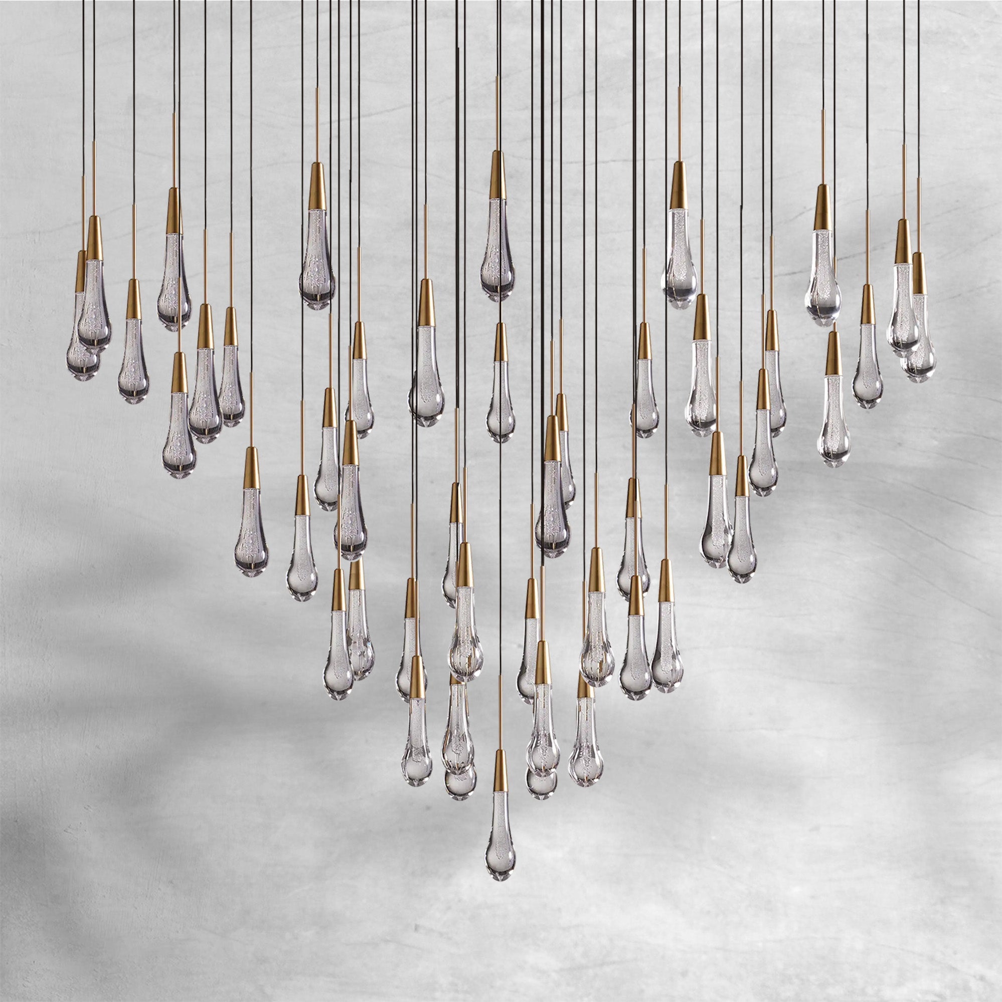 Soltaire Round Chandelier 58"W