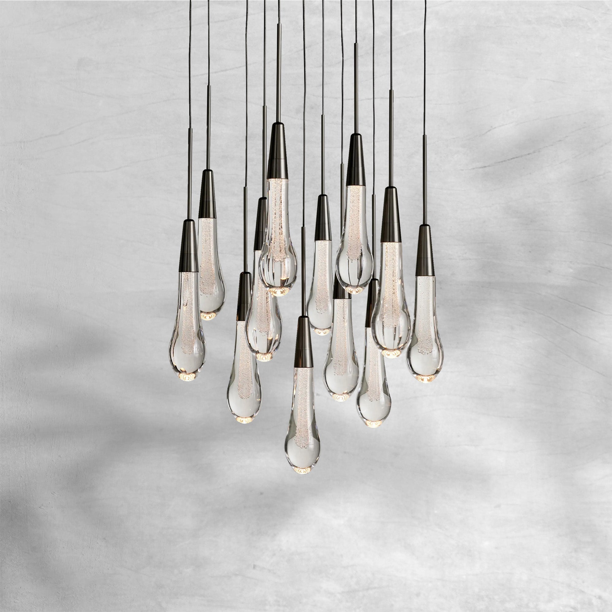 Soltaire Round Chandelier 17" 24" 36“ 48''58“