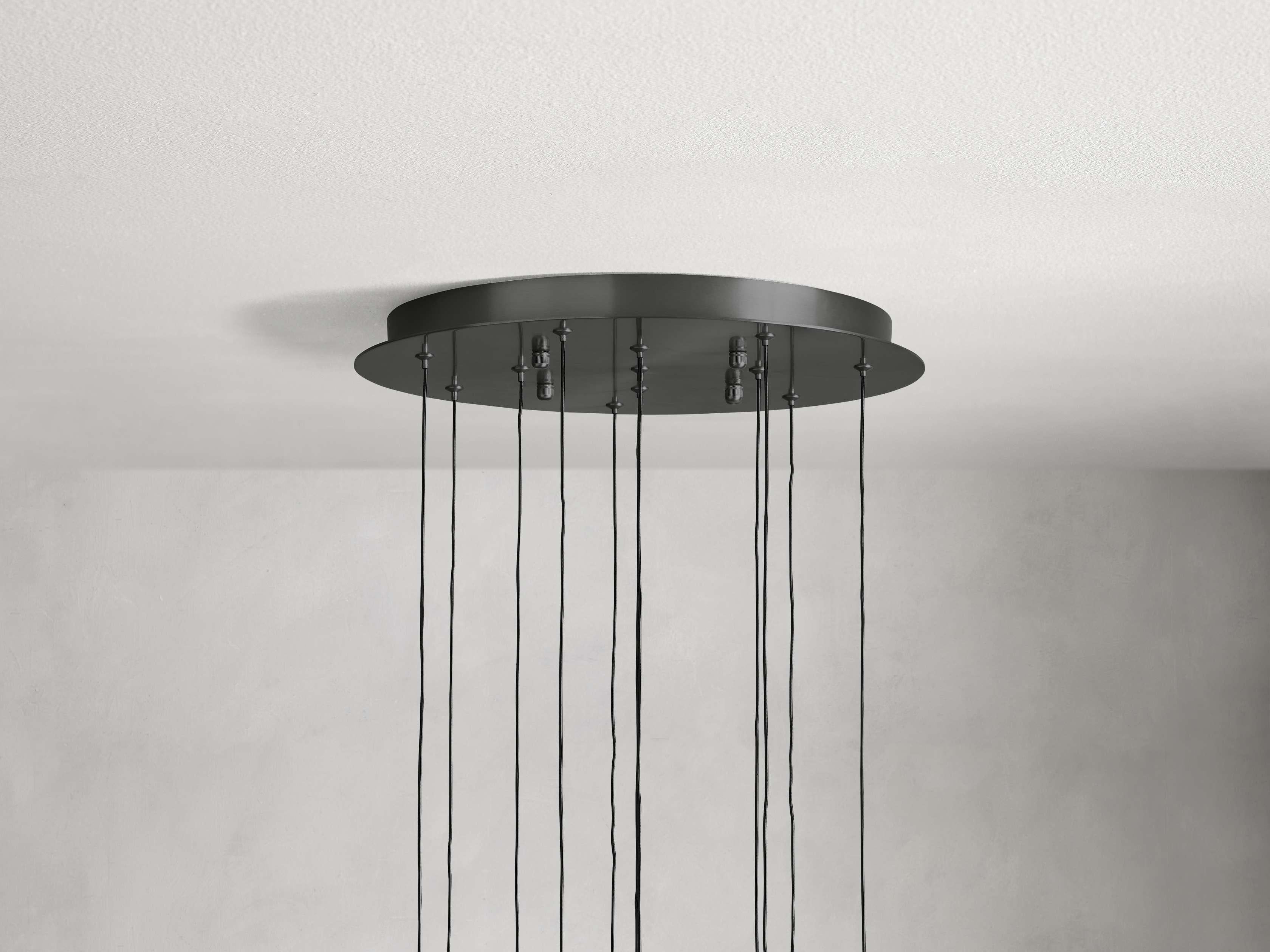 Soltaire Round Chandelier 17" 24" 36“ 48''58“