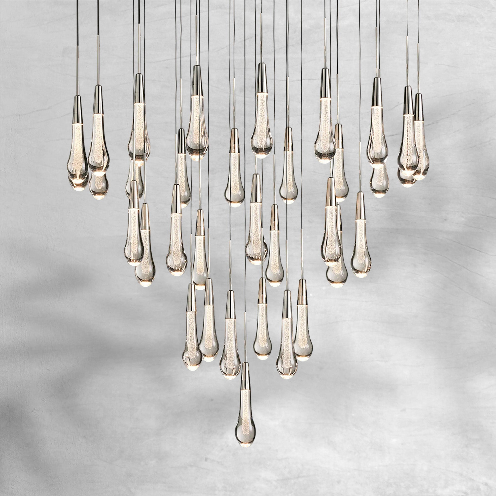 Soltaire Round Chandelier 17" 24" 36“ 48''58“