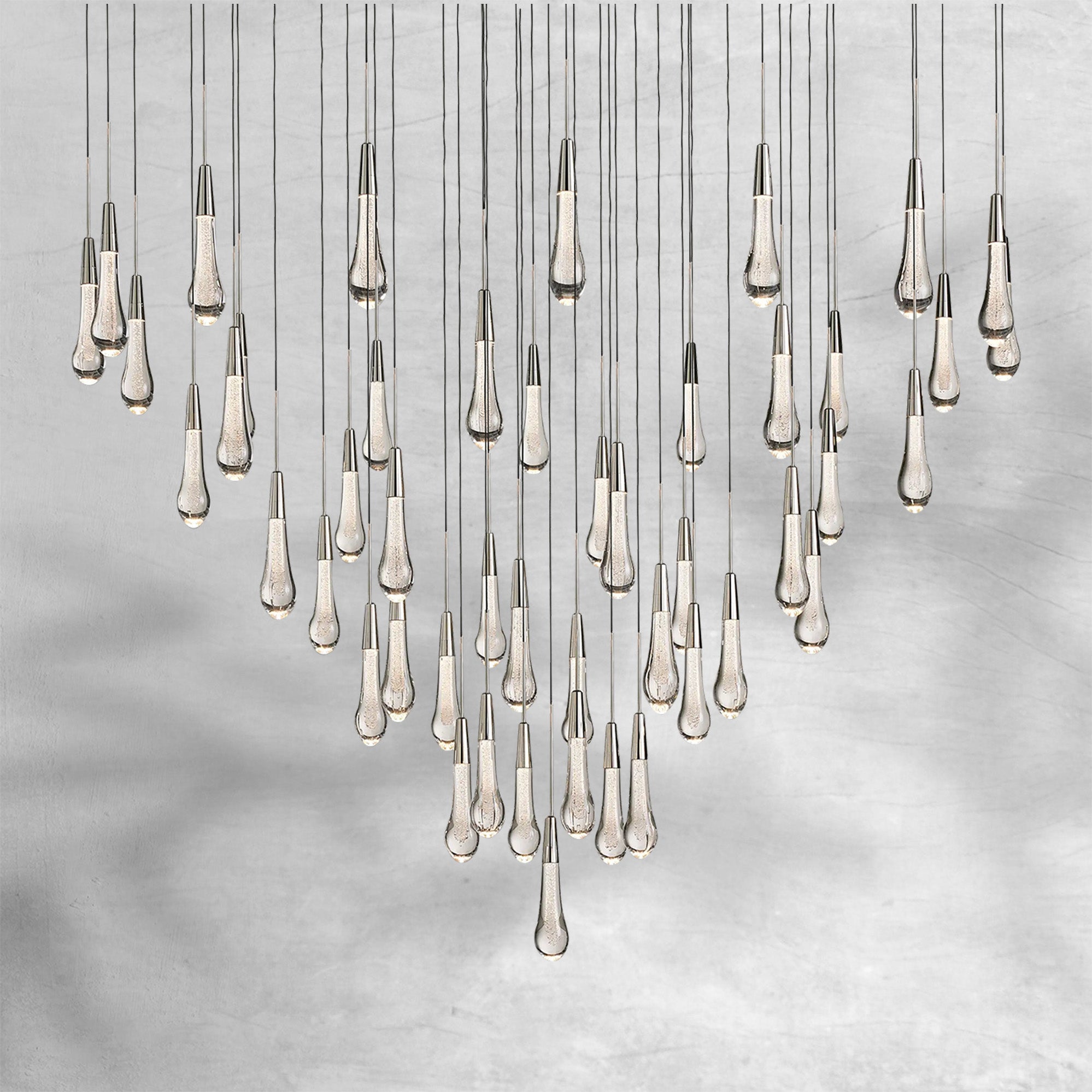 Soltaire Round Chandelier 58"W