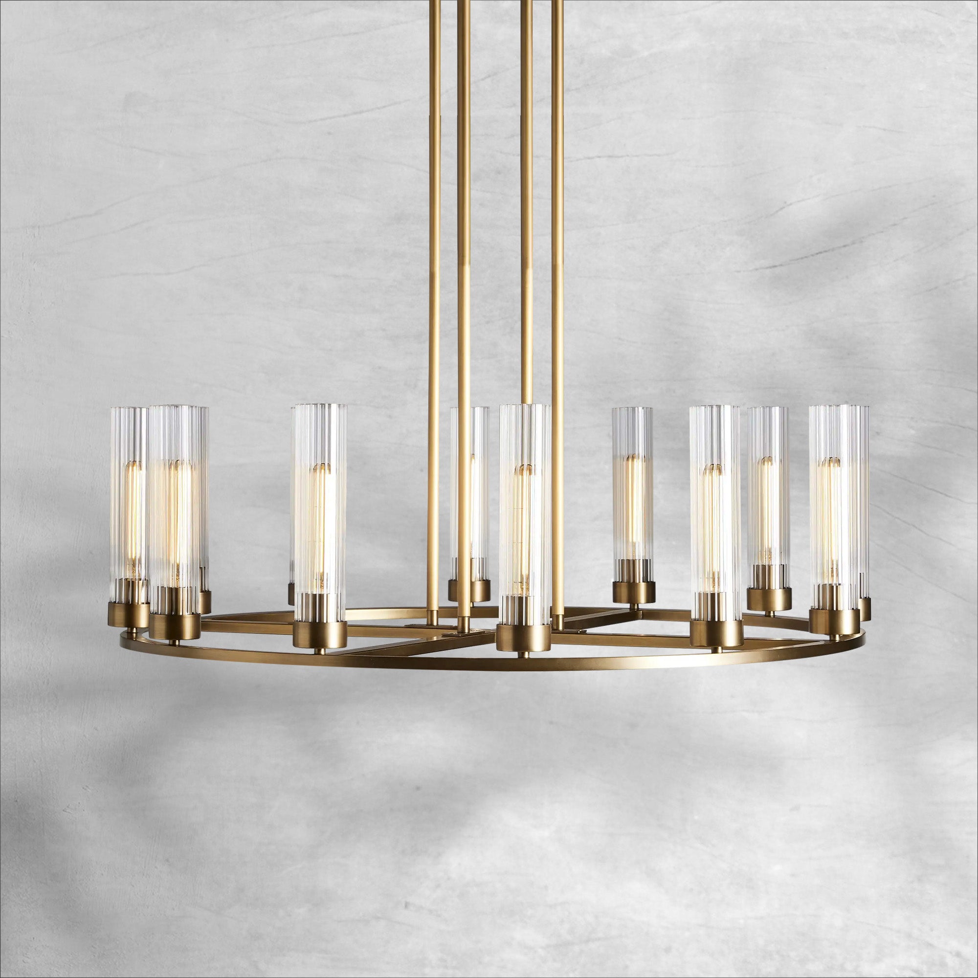 Andreas Round Chandelier 10/12 Light